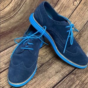 Cole Haan Blue Suede Shoes
